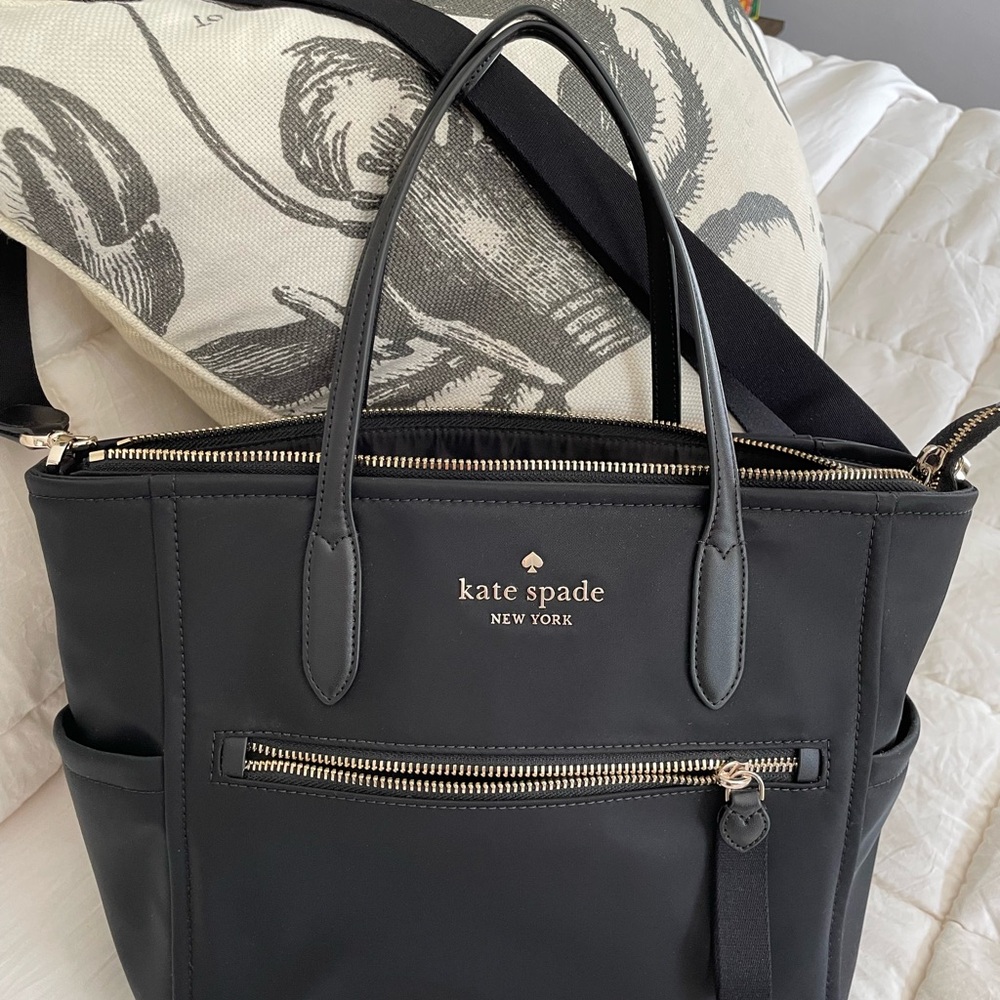 Kate Spade Black Nylon Tote